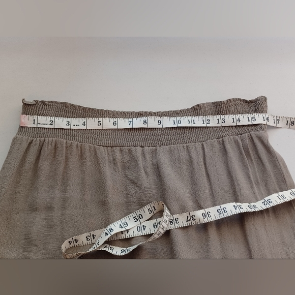 Eileen Fisher Lagenlook Neutral Wrap Midi Skirt - Picture 11 of 15